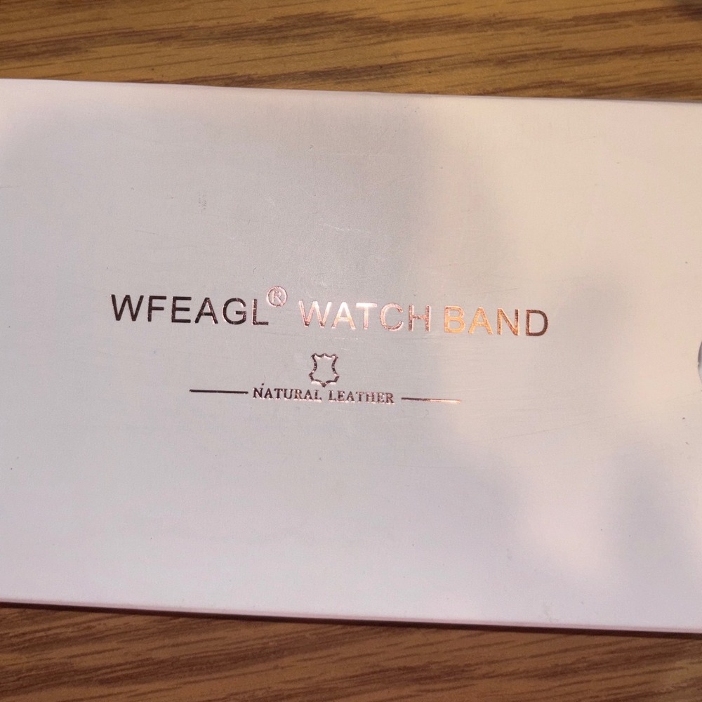 WFEAGL Apple Watch Band 38mm 40mm Black Pink Floral Rose Leather Strap NEW